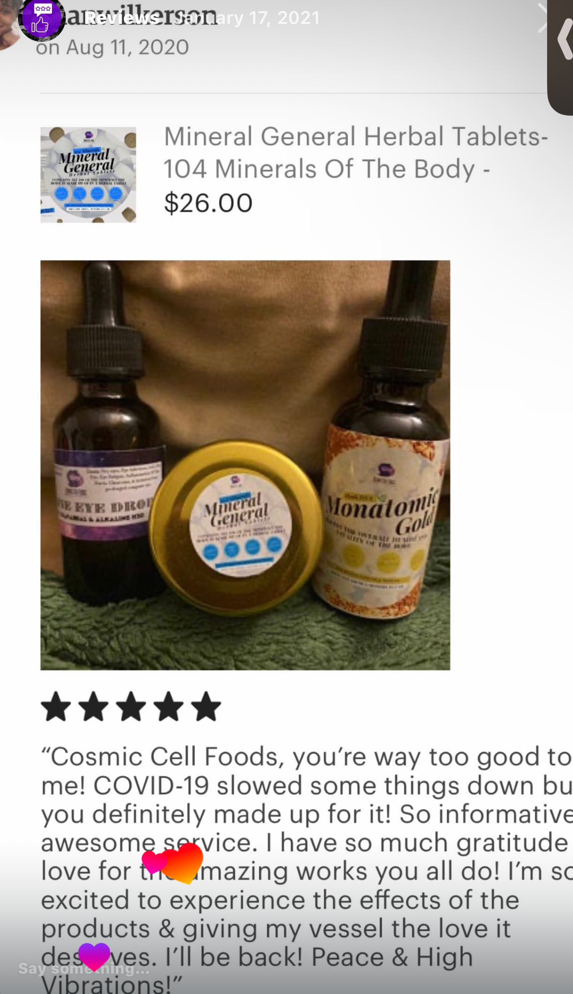 Customer review image