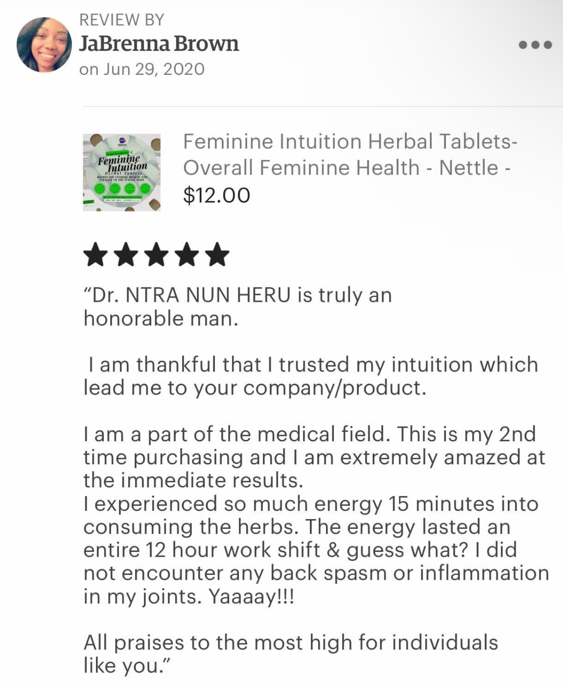 Customer review image